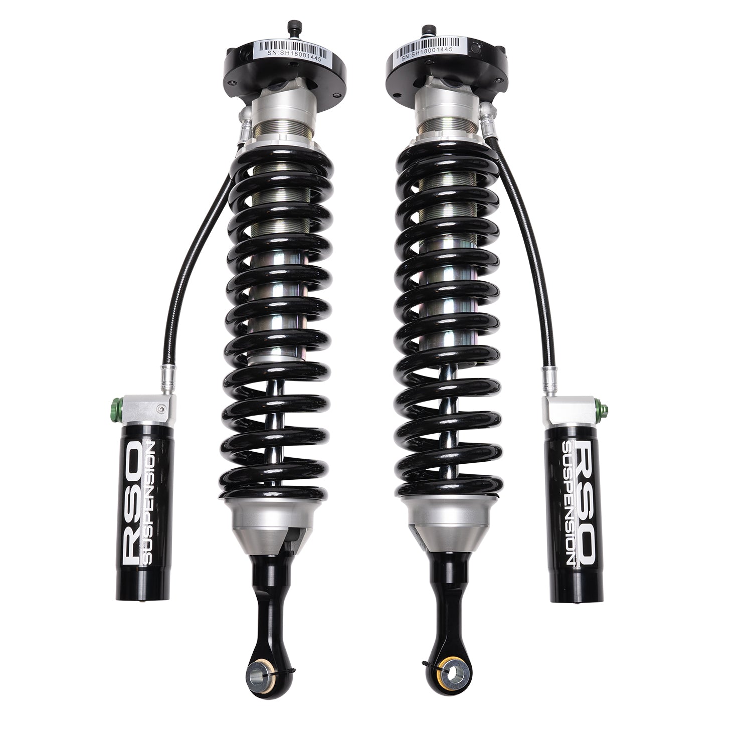 2.5 Remote Reservoir Coilover Shocks - Front Adjustable 1-3 in Lift For Toyota Tundra